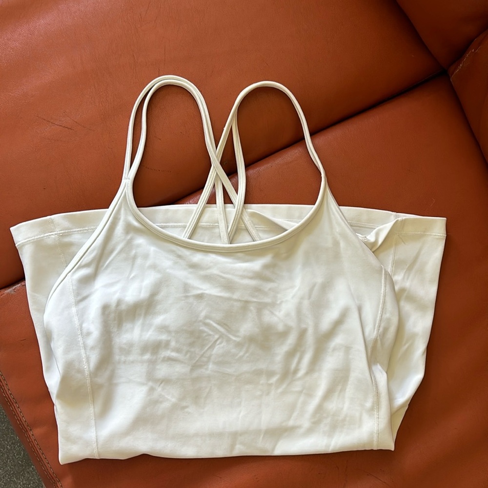 White Lululemon Tank